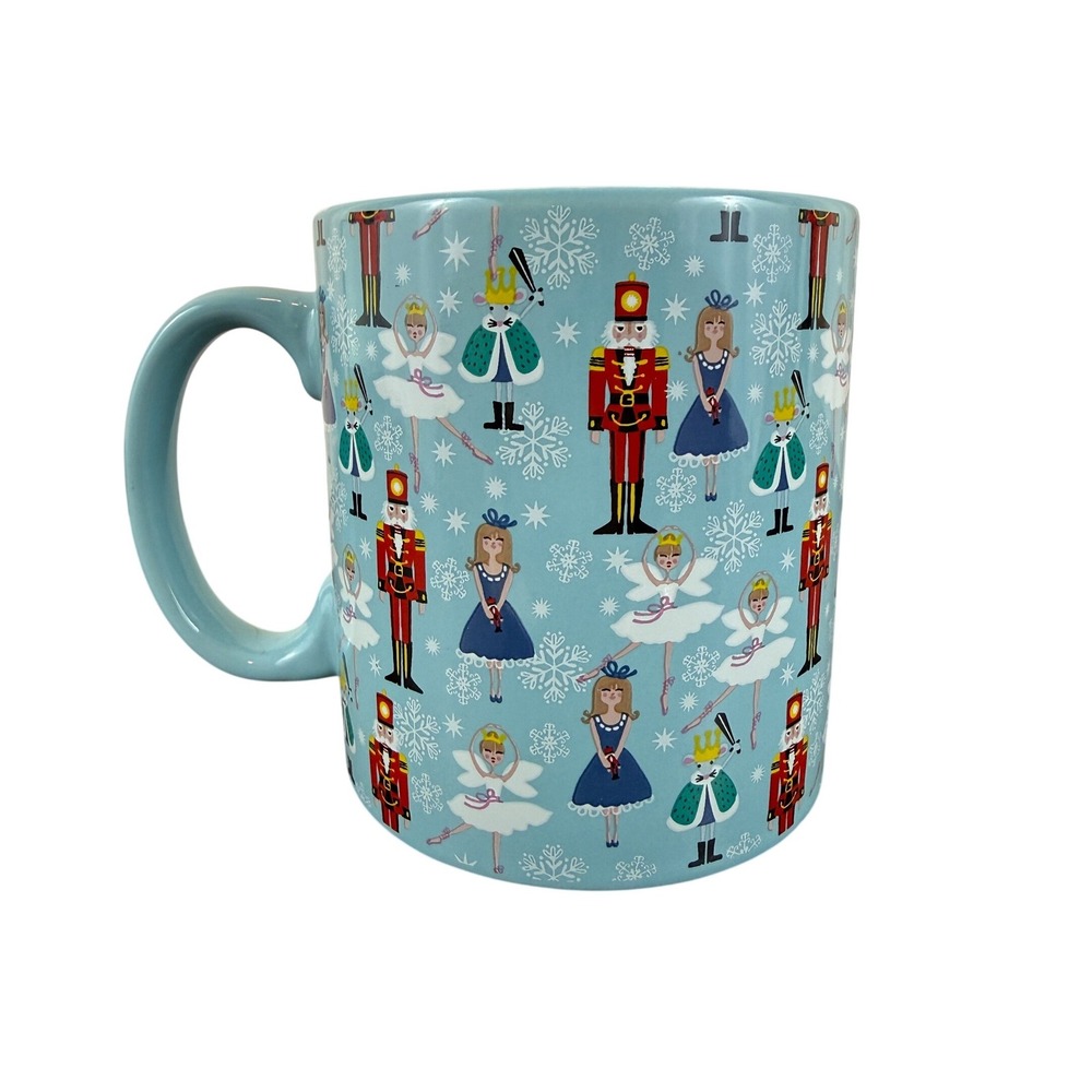 FAO‎ Schwarz Baby Blue Nutcracker Ballet Large 4" x 4" Mug